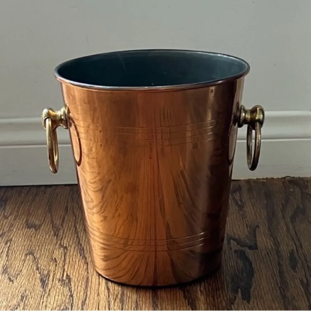 Vintage Copper Champagne Wine Ice Bucket